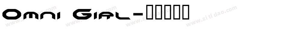Omni Girl字体转换